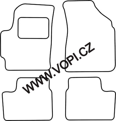 Autokoberce Chevrolet Matiz 2001 - 2005 Colorfit (909)